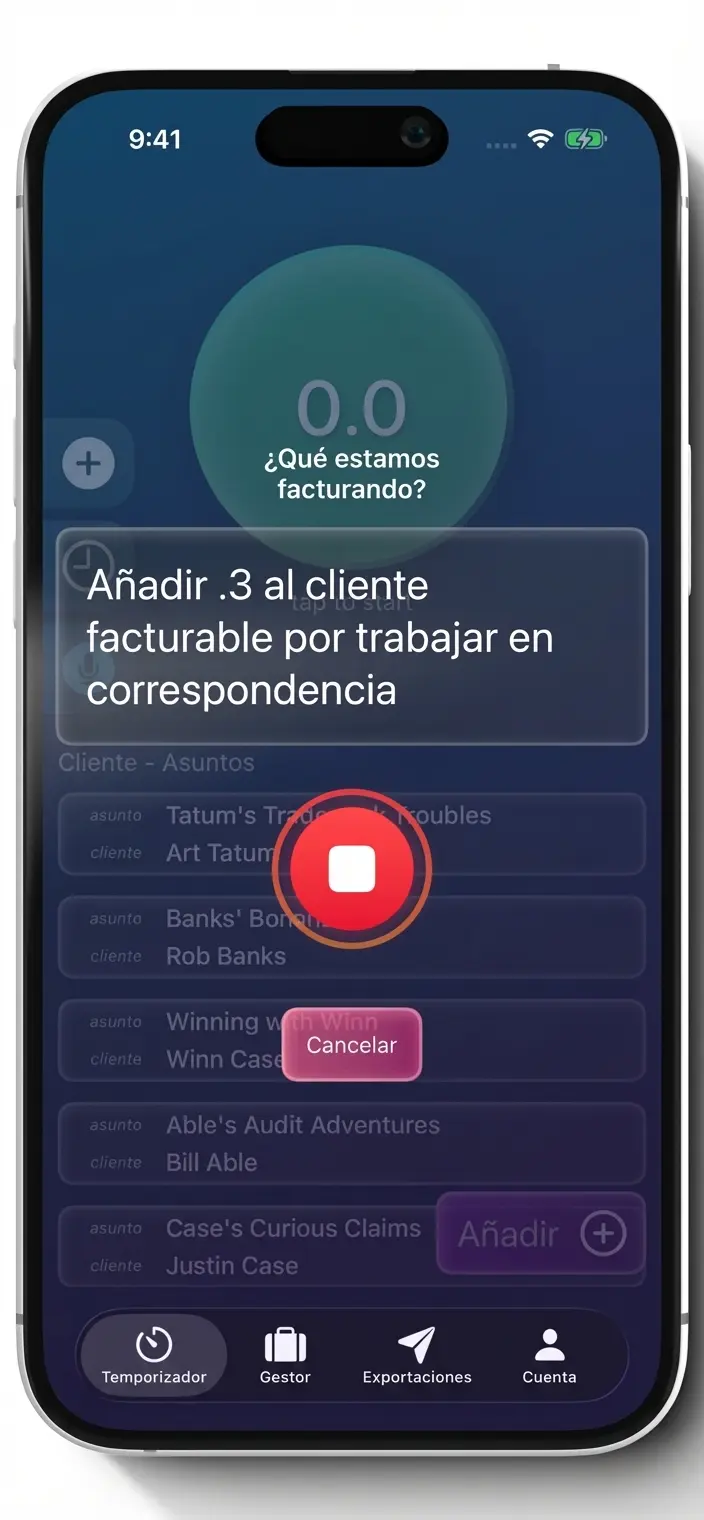 Transcripcion de voz a entrada con IA de Tenths