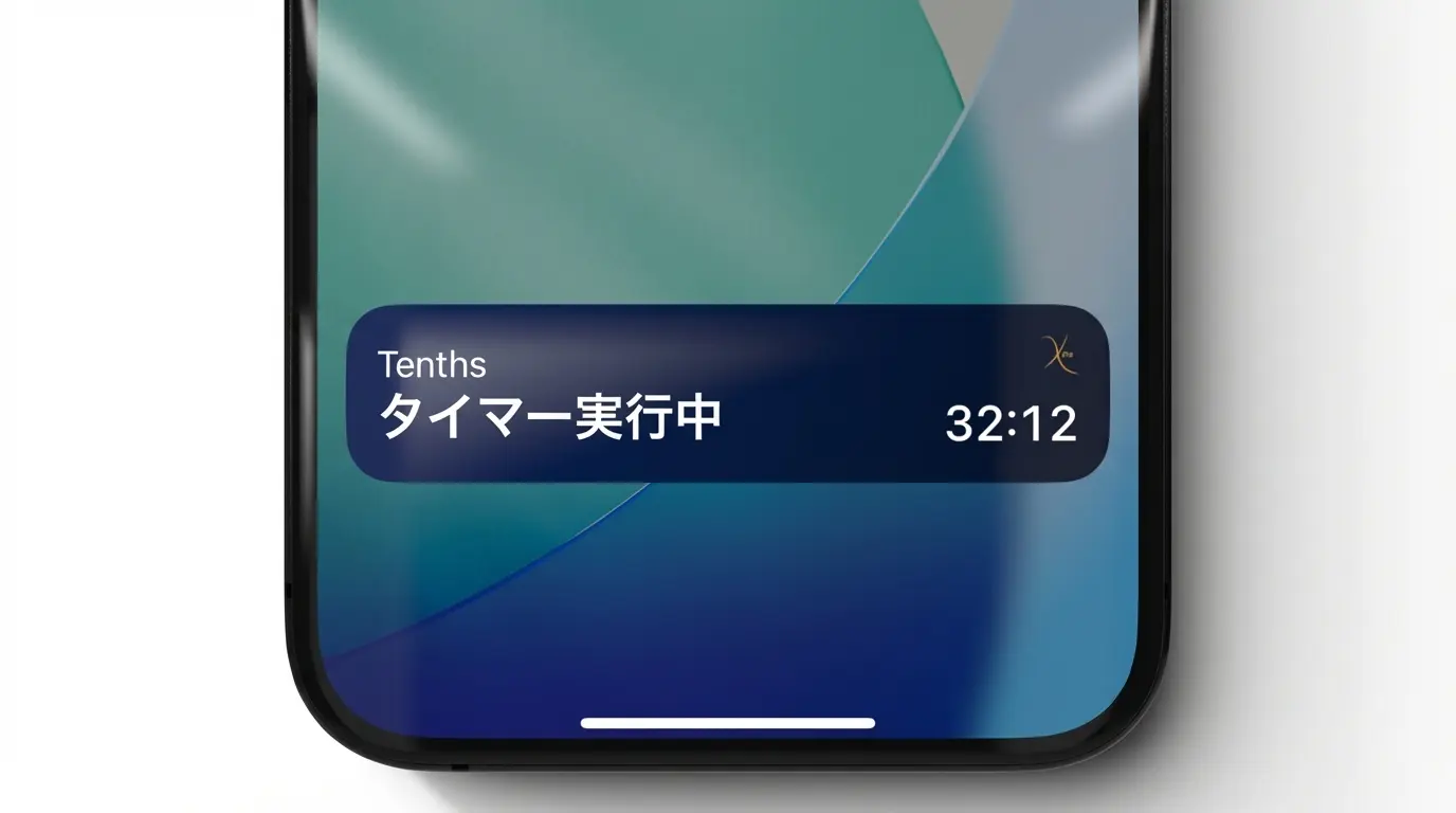 Tenths Live Activityロック画面